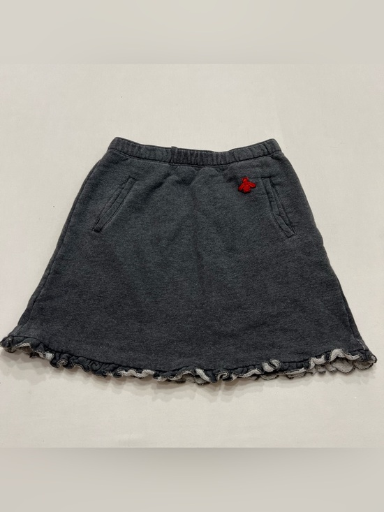 Gucci Other - GUCCI Girls Sweatshirt Jersey Skirt Size 10Y Ruffle Hem Bee Patch Made in Italy